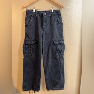 Levi's Women's Cargo Jeans - Dark Gray
